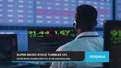 Super Micro Stock Tumbles 13% After Earnings Disappointment. Shares Plummet 13%.