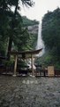 JAPAN  Mysterious place with waterfall and torii⛩️ Hiro Shrine - Wakayama , Japan