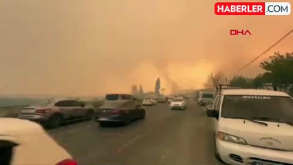 Aydın'da Orman Yangını Yerleşim Yerlerine Yaklaşıyor