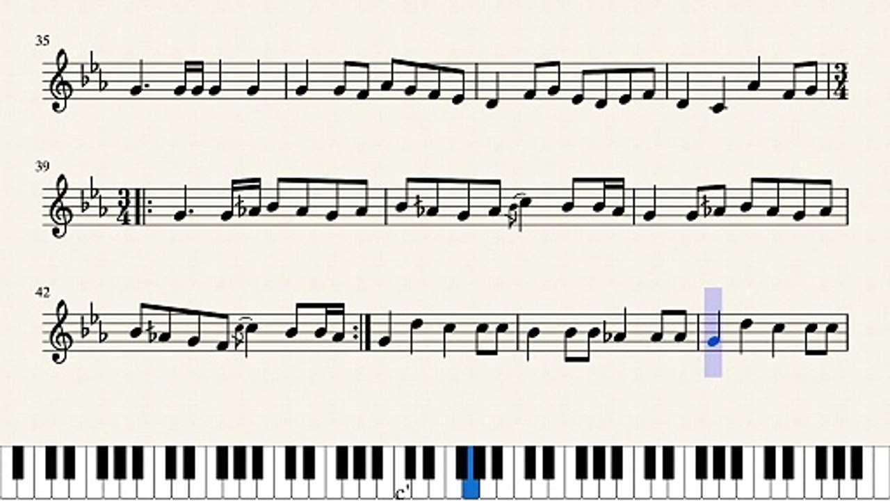 النوتة الموسيقية,,,لاجمل روائع وديع الصافى,,,, على رمش عيونها,,,تدوين ماهر الغمرى