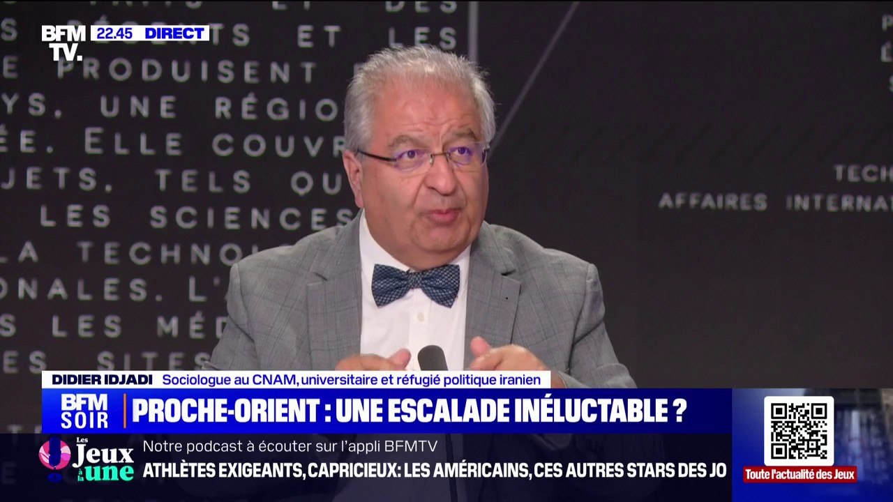 Didier Idjadi (sociologue au CNAM et réfugié politique iranien): "La majorité des Iraniens est consciente et déterminée pour en finir avec le régime"