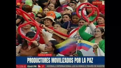 Sectores productivos venezolanos se movilizan en apoyo al presidente de la paz Nicolás Maduro