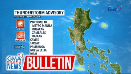 Thunderstorm, nararanasan ngayon sa ilang panig ng NCR at ilang kalapit-probinsya | GMA Integrated News Bulletin