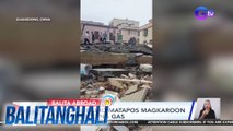 Gusali, gumuho matapos magkaroon ng pagsabog ng gas | Balitanghali