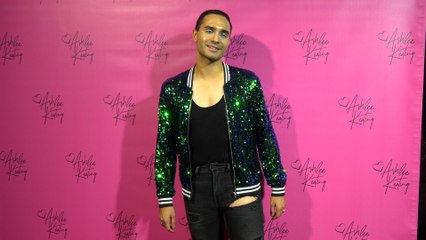 Brandon Delsid on the red carpet at Ashlee Keating's "Thirsty" music video release party at The Abbey in West Hollywood