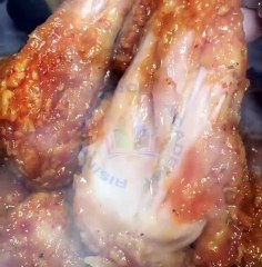 Delicious chicken recipe with cream cheese frosting with chocolate chips