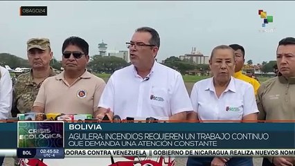 Incendios continúan afectando áreas rurales del departamento de Santa Cruz en Bolivia