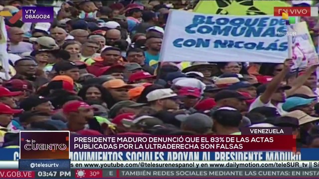Te Lo Cuento 08-08: Pdte. Maduro denuncia falsificación de actas de la extrema derecha