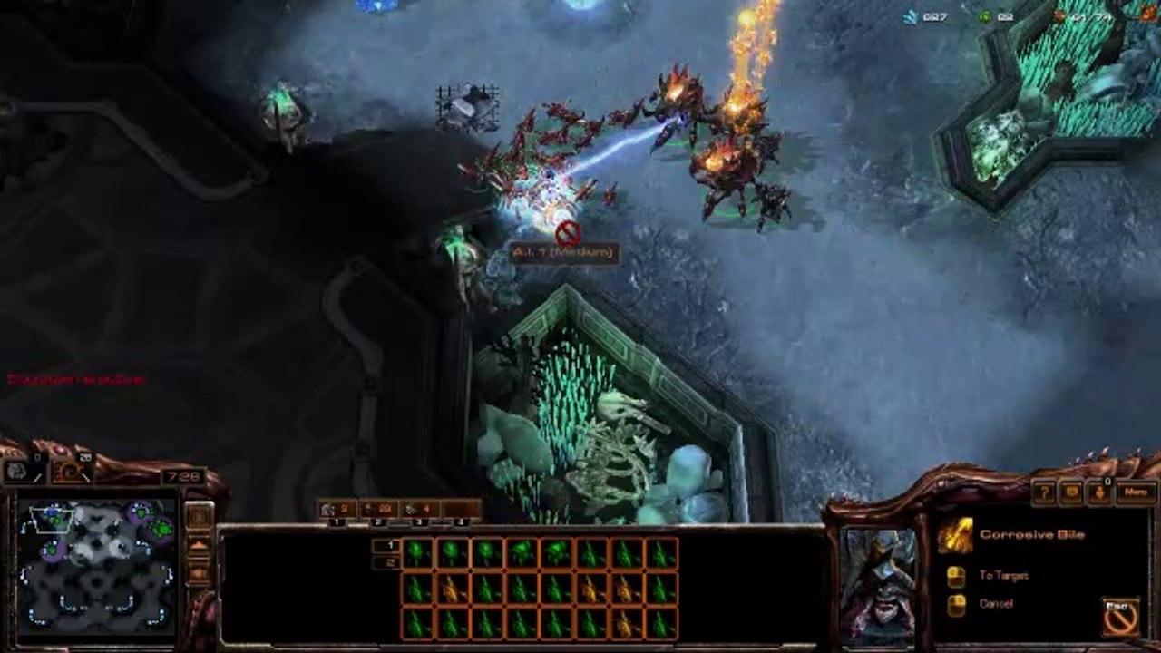[StarCraft 2] No.0232 -- Normal-Level ZERG player fights A.I., WIN [..really was Greater Spire Day]