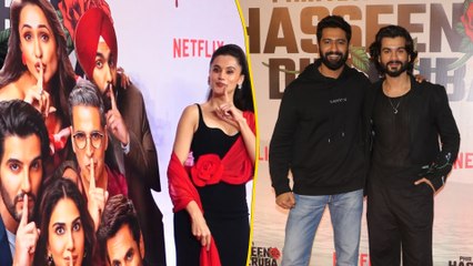 Phir Aayi Hasseen Dillruba की स्क्रीनिंग पर Vicky Kaushal सहित कई सितारे आए नजर | Khel Khel Mein