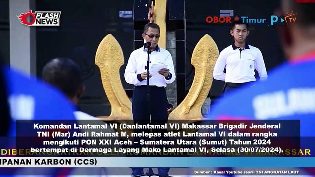 Semarakkan PON XXI ACEH-SUMUT 2024 TNI AL Berangkatkan Prajurit Berprestasi dari Lantamal VI Makassar