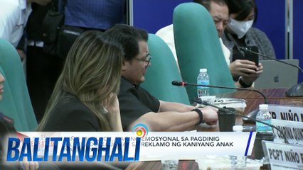Niño Muhlach, naging emosyonal sa pagdinig sa Senado kaugnay sa reklamo ng kaniyang anak na si Sandro | Balitanghali