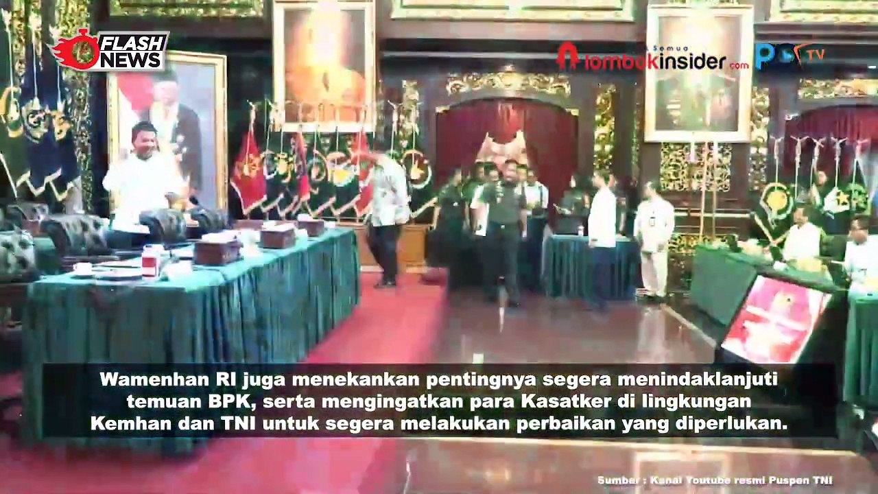 WAKASAU HADIRI PENYERAHAN LHP BPK RI ATAS LAPORAN KEUANGAN TAHUN 2023 PADA KEMHAN RI