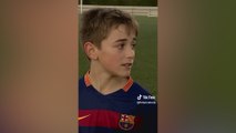 Sale a la luz un vídeo de Gavi de muy niño que ha robado el corazón al planeta fútbol por lo que dice