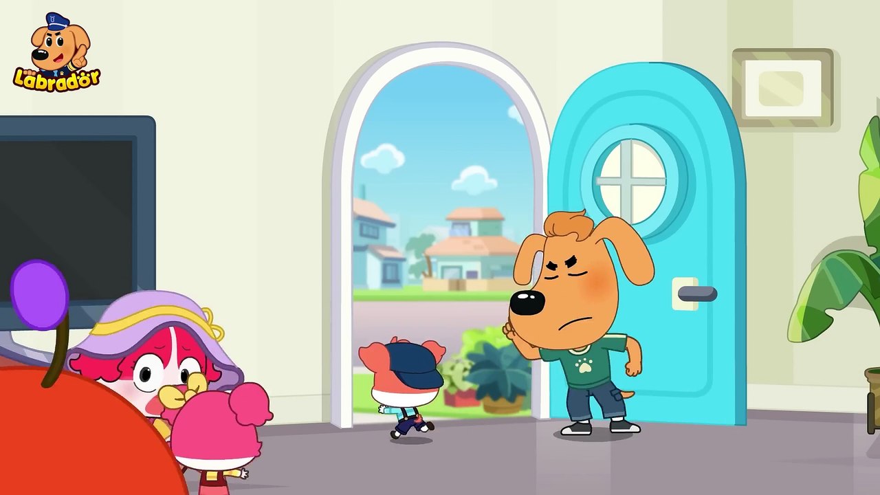 Police VS Hungry Worm | Funny Cartoons for Kids | Sheriff Labrador New Episodes