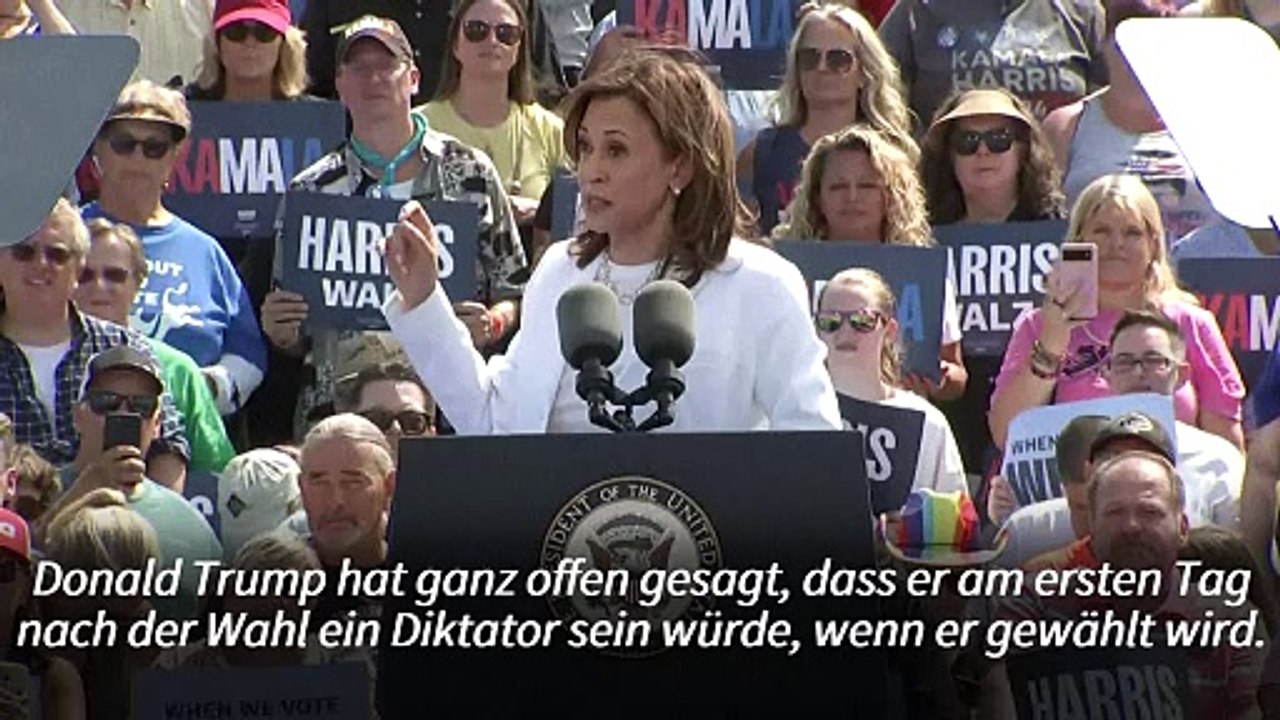 Harris: 'Jemand wie Trump sollte nie wieder ins Weiße Haus'