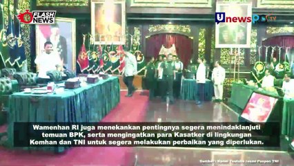 Wakasau Hadiri Penyerahan LHP BPK RI Atas Laporan Keuangan Tahun 2023 pada Kemhan RI