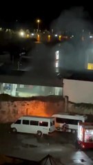 Trabzon’da Dolmuş Duraklarında Korkutan Yangın!