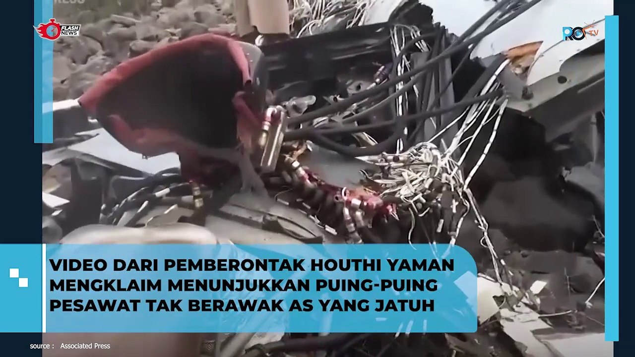 Drone US ditembak jatuh oleh Houti di Yaman