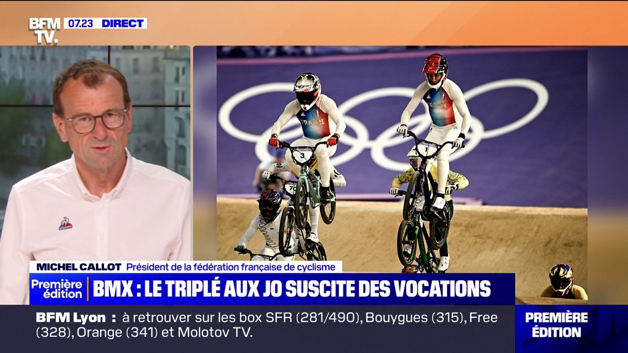 "Les clubs reçoivent beaucoup d'appels": le président de la fédération de cyclisme témoigne du succès du triplé en BMX aux JO