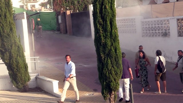 Susto en el velatorio de Carlos Goyanes por una explosión en el Tanatorio