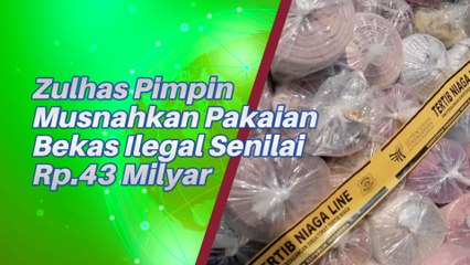 Zulhas Pimpin Pemusnahan Barang Ekspor Ilegal Senilai Rp 43, Milyar
