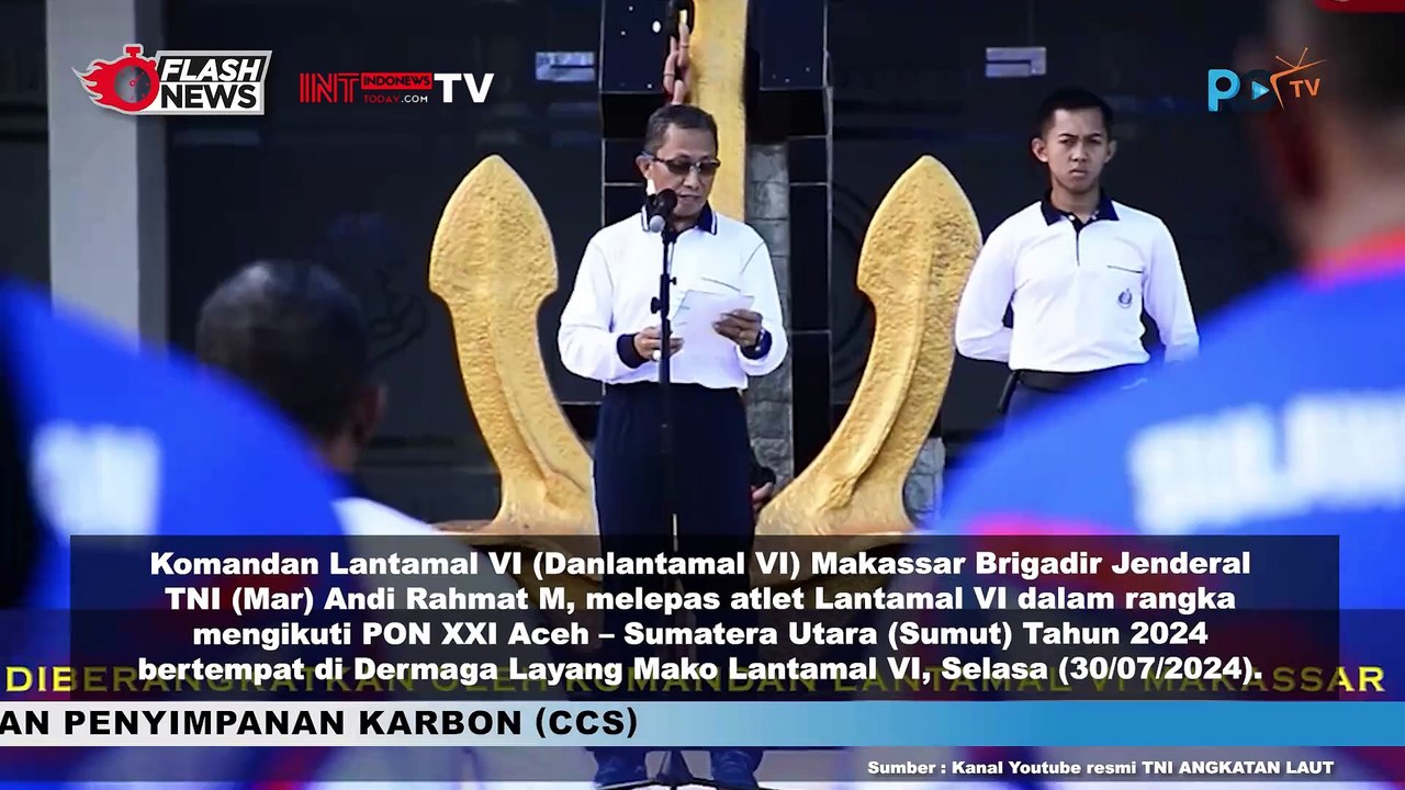 Semarakkan PON XXI ACEH-SUMUT 2024 TNI AL Berangkatkan Prajurit Berprestasi dari Lan