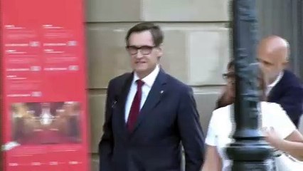 Salvador Illa llega al Parlament para su pleno de investidura