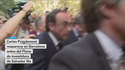 Carles Puigdemont reaparece en Barcelona: "Han convertido el ser catalán en una cosa sospechosa"