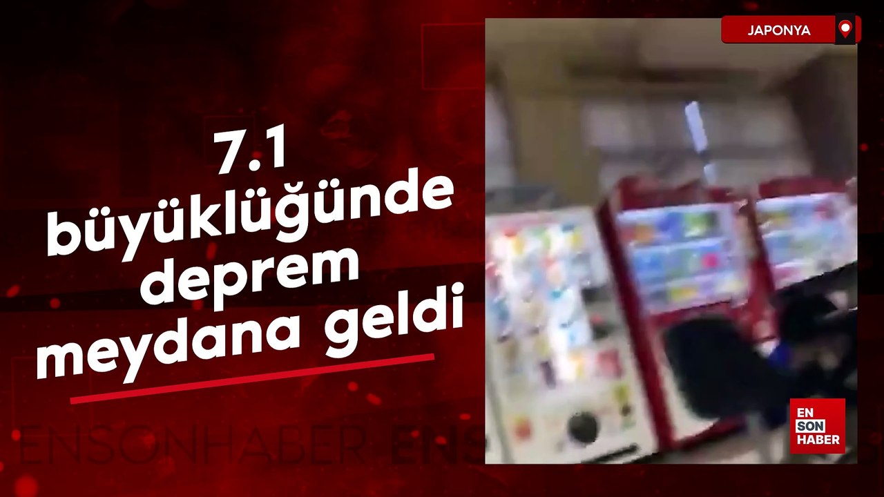 Japonya'da 7.1 büyüklüğünde deprem meydana geldi