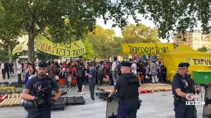VİDEO HABER | Olimpiyatların unutulanları… Paris polisi evsiz kampını daha boşalttı!