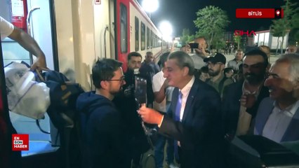 Turistik Tatvan Treni, Bitlis'te halaylarla karşılandı