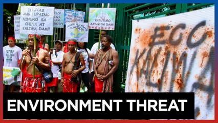 Indigenous peoples' group rallies against Kaliwa Dam project at DENR