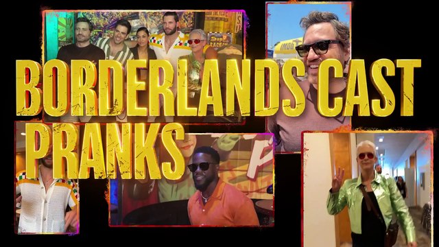 Borderlands - Cast Pranks the Press - Kevin Hart, Jamie Lee Curtis