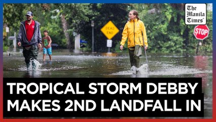 Tropical Storm Debby makes 2nd landfall in South Carolina, heavy rain expected up the East Coast