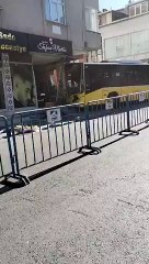 Otobüs berbere bir girdi pir girdi!