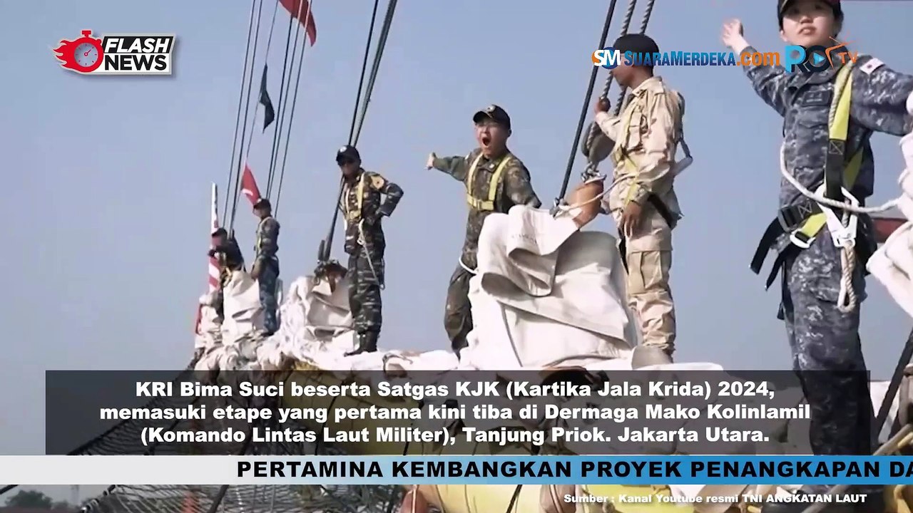 Memasuki Etape Pertama, KRI Bima Suci Tiba Di Dermaga Mako Kolinlamil Jakarta