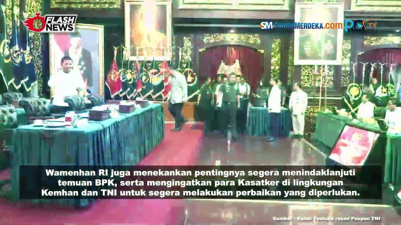 Wakasau Hadiri Penyerahan LHP BPK RI Atas Laporan Keuangan Tahun 2023 Pada Kemhan RI
