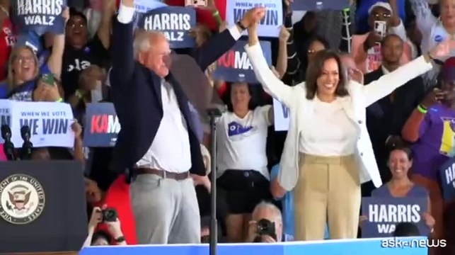 Usa2024, la campagna di Harris e Walz entra nel vivo, attacchi a Trump
