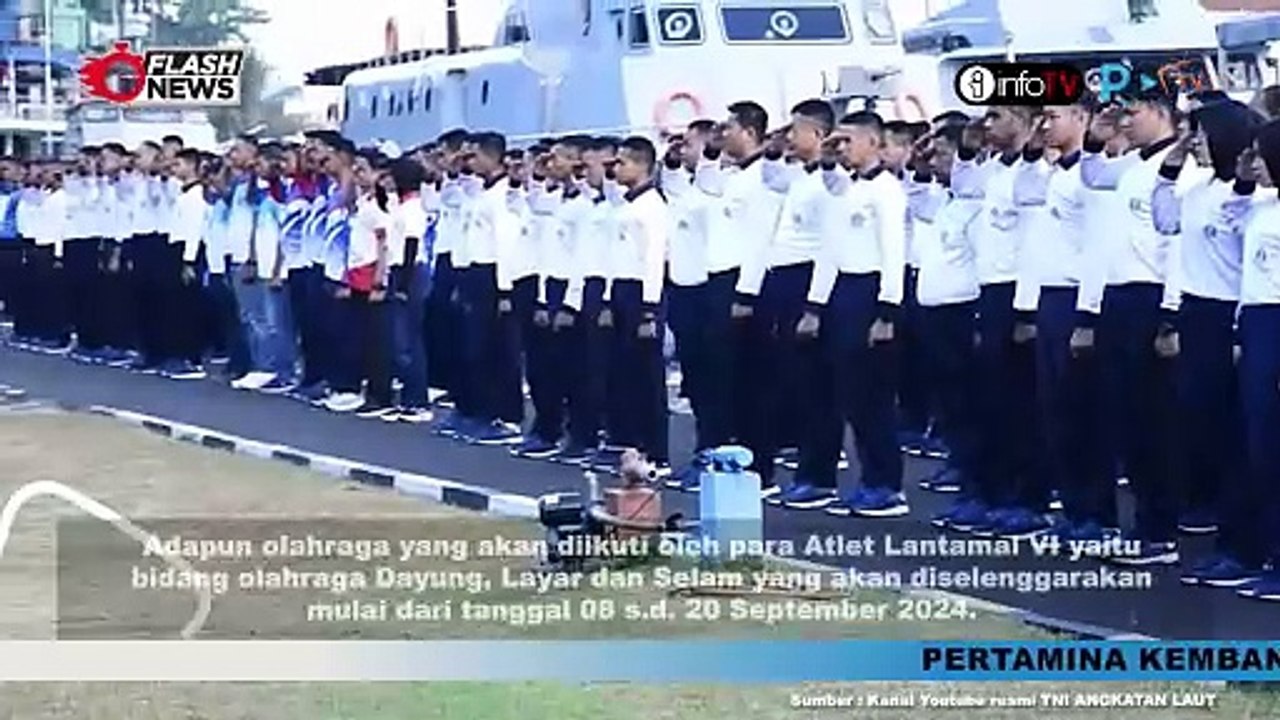 SEMARAKKAN PON XXI ACEH-SUMUT 2024 TNI AL BERANGKATKAN PRAJURIT BERPRESTASII DARI LANTAMAL IV MAKASSAR