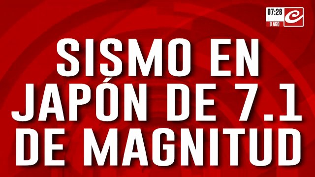 Sismo de magnitud 7.1 sacude a Japón y hay alerta de tsunami