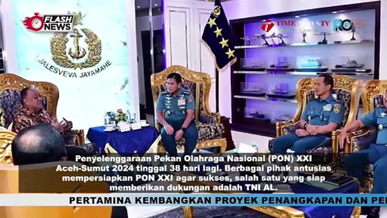 TERIMA AUDIENSI KETUA UMUM KONI PUSAT, TNI AL SIAP SUKSESKAN PON XXI ACEH-SUMUT 2024