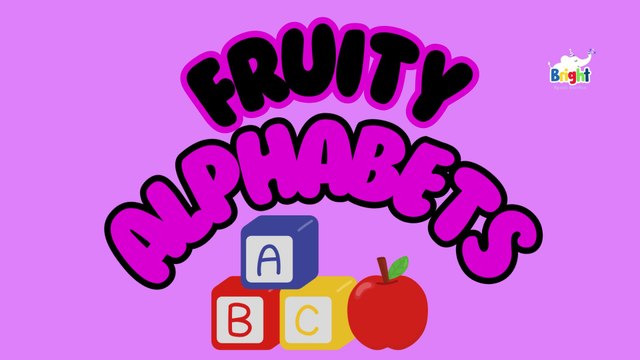 Fruity Alphabets | Learn Fruits Name in English | Fruits names for kids and toddlers