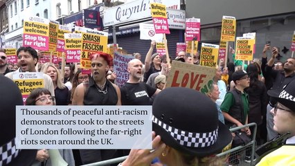 Met chief hails ‘show of unity’ in London against far-right riots