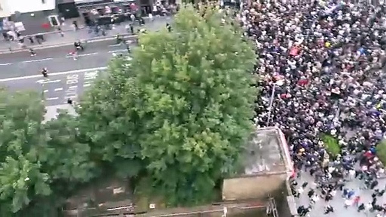 Thousands of anti-racism protesters gather in Walthamstow