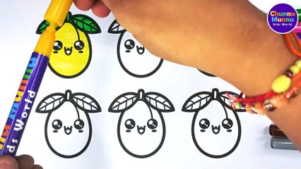  Tropical Fun! Cute Mango Drawing Tutorial for Kids | Colorful Step-by-Step Guide