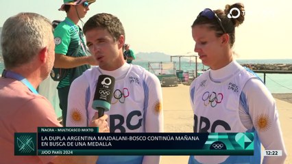 Majdalani y Bosco después de posponerse la Medal Race de Vela Nacra 17: "Estamos acostumbrados a esto"