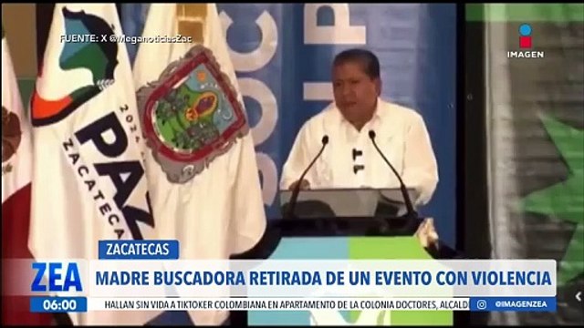 Madre buscadora es retirada con violencia de un evento en Zacatecas