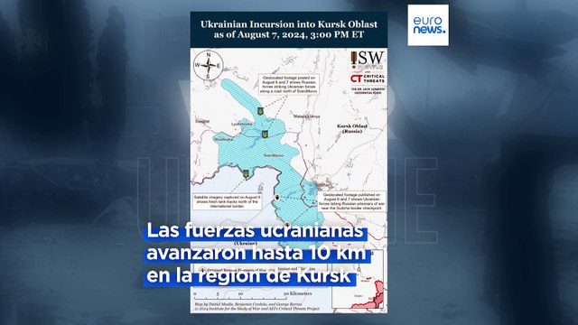 Rusia contrataca con misiles la incursión ucraniana en Kursk