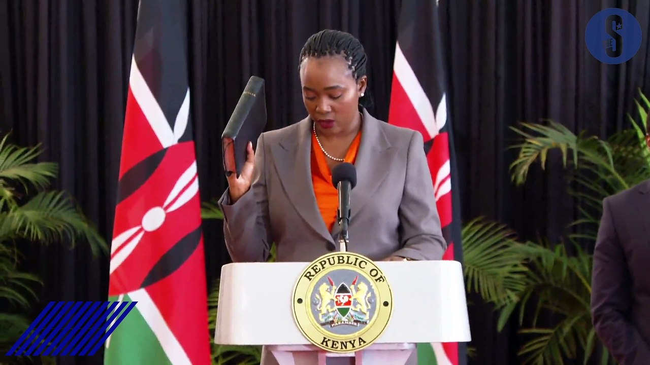 I promise servant leadership! Defence CS Tuya says after taking oath